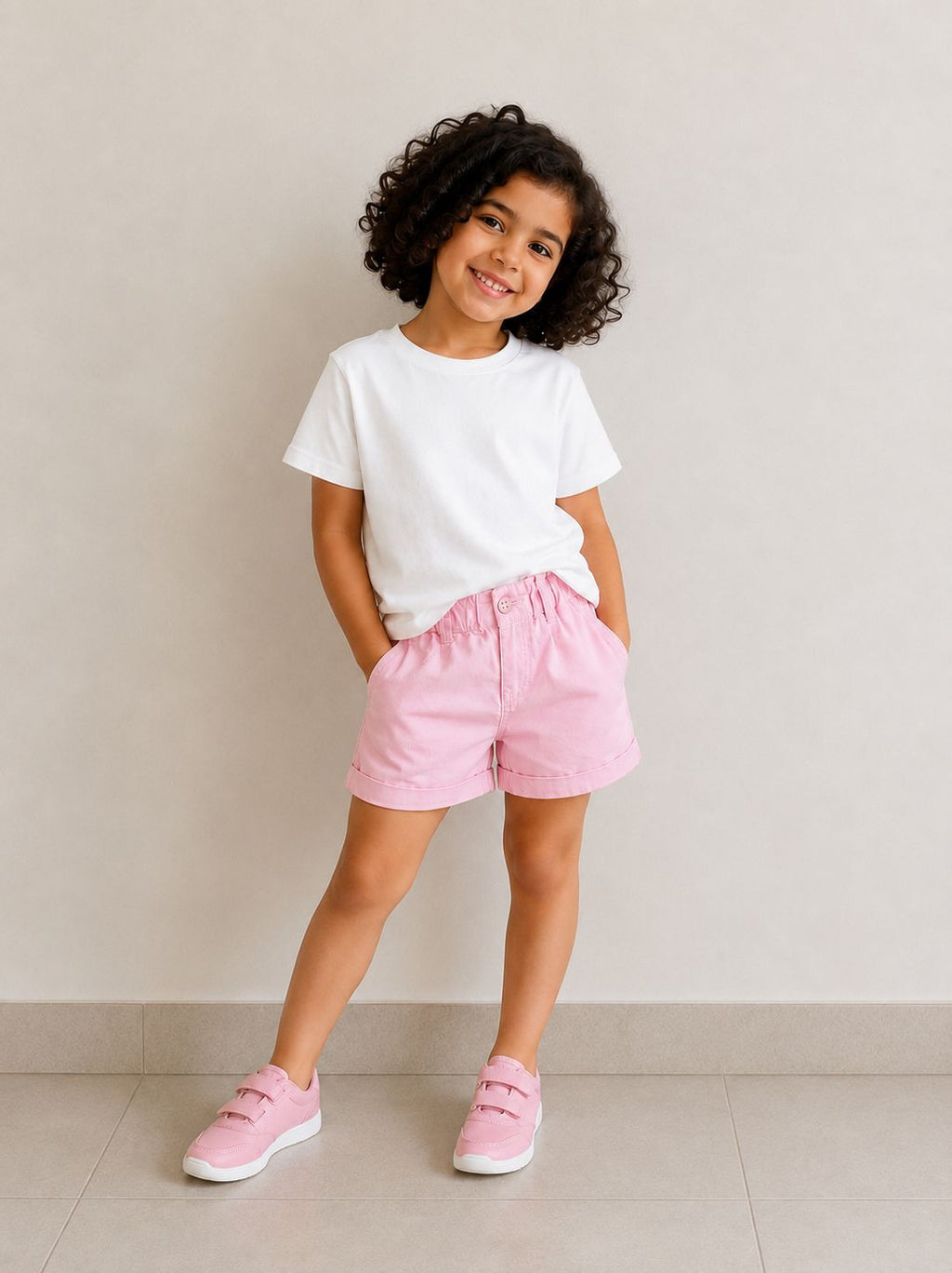 Girls pink short
