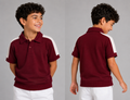 Burgundy Knit Polo Shirt