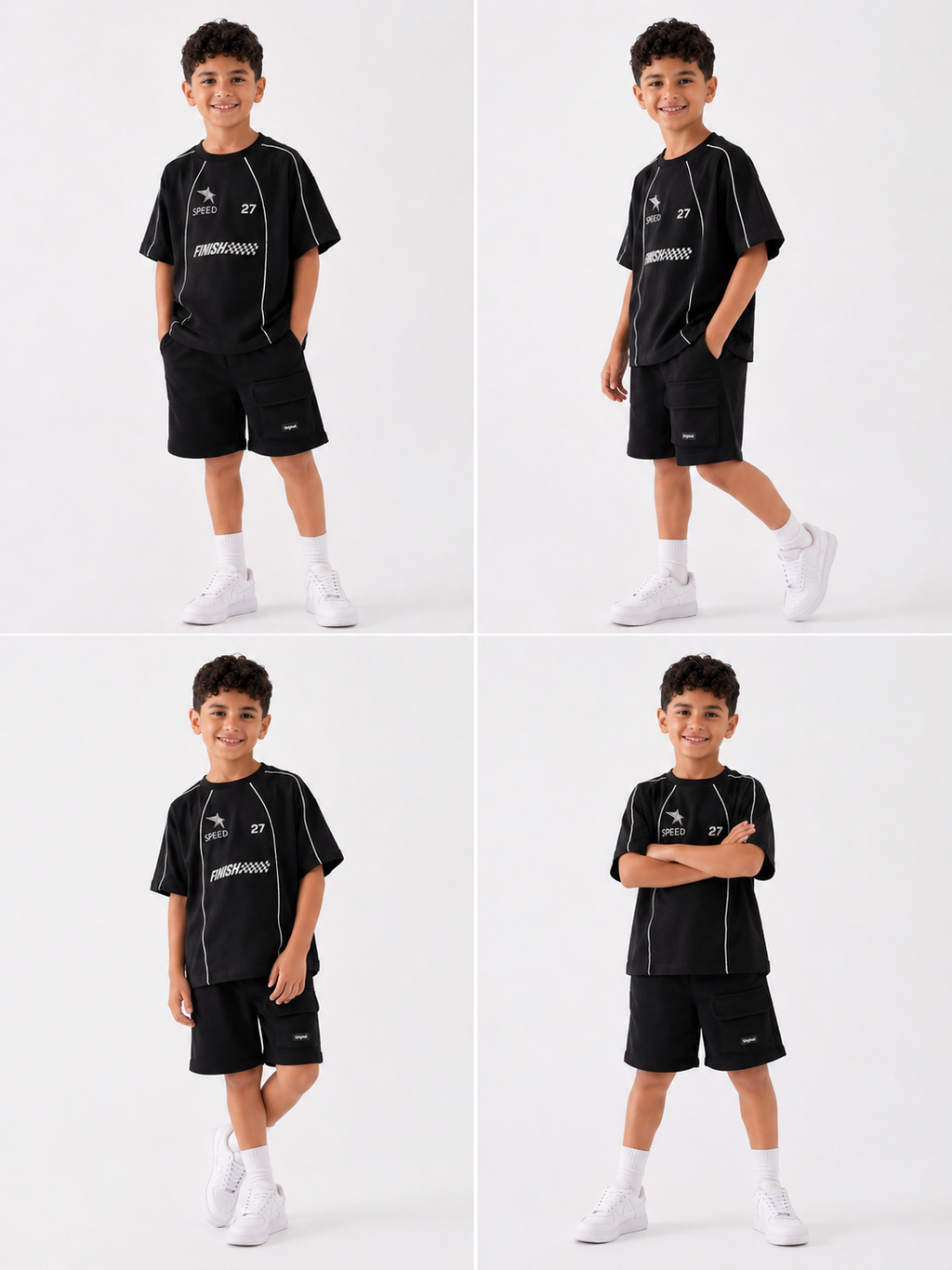 Race Day Shorts black Set