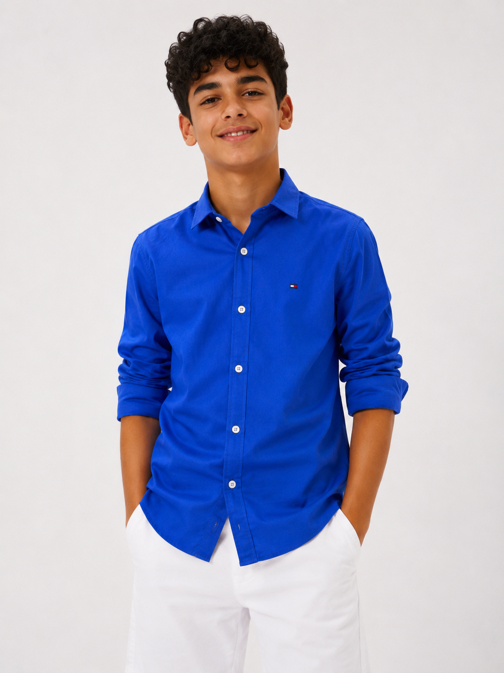 Royal Blue Button-Up Shirt