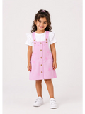 Little Star pink Pinafore Dress