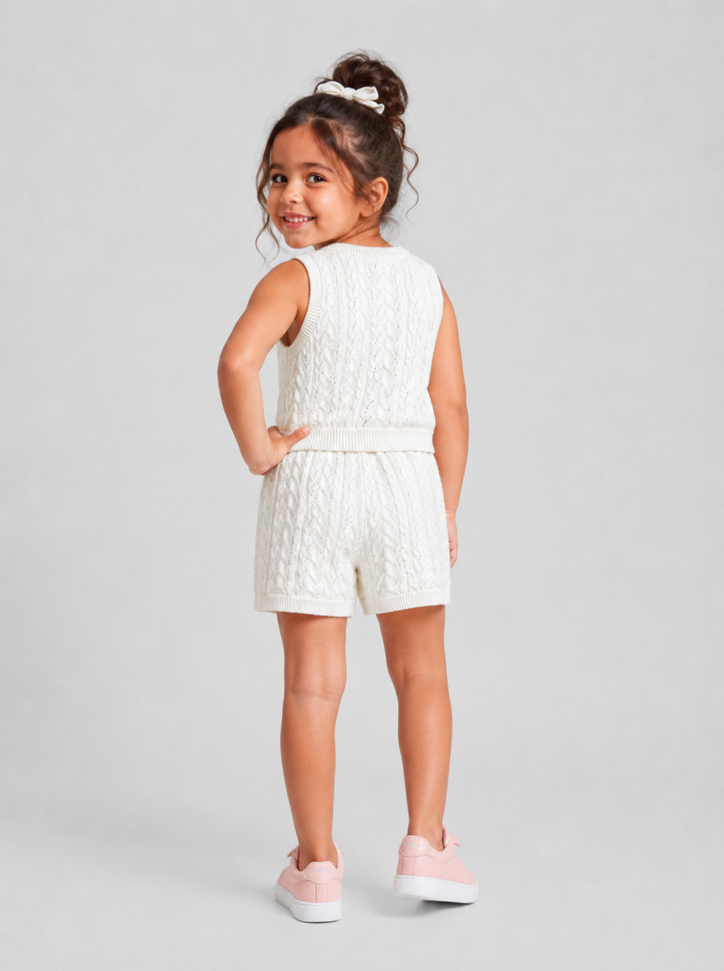 Ivory Bloom Knit Set