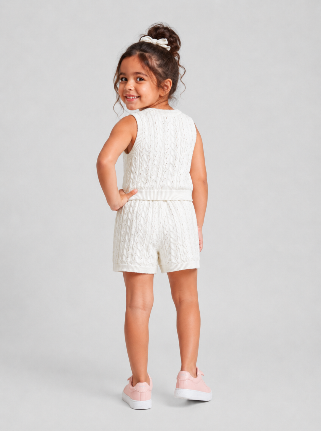 Ivory Bloom Knit Set