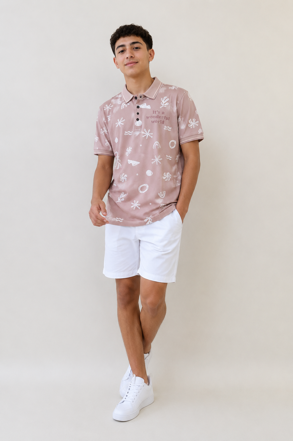 Mauve Vibes Polo shirt