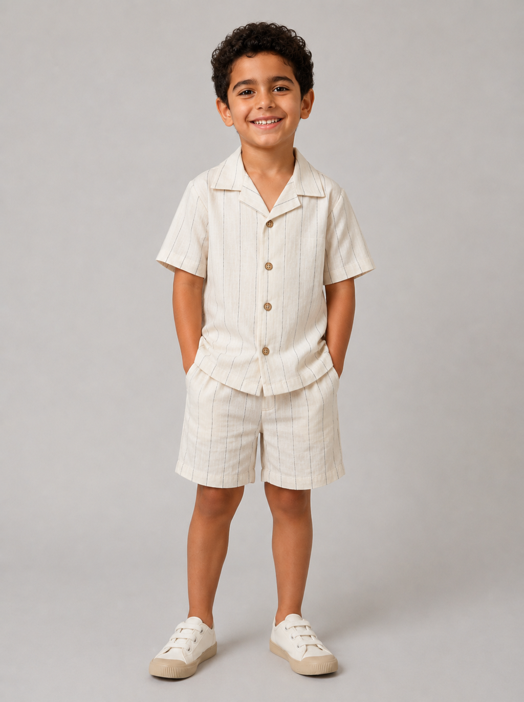 Breezy Linen Stripe 2 pieces Set