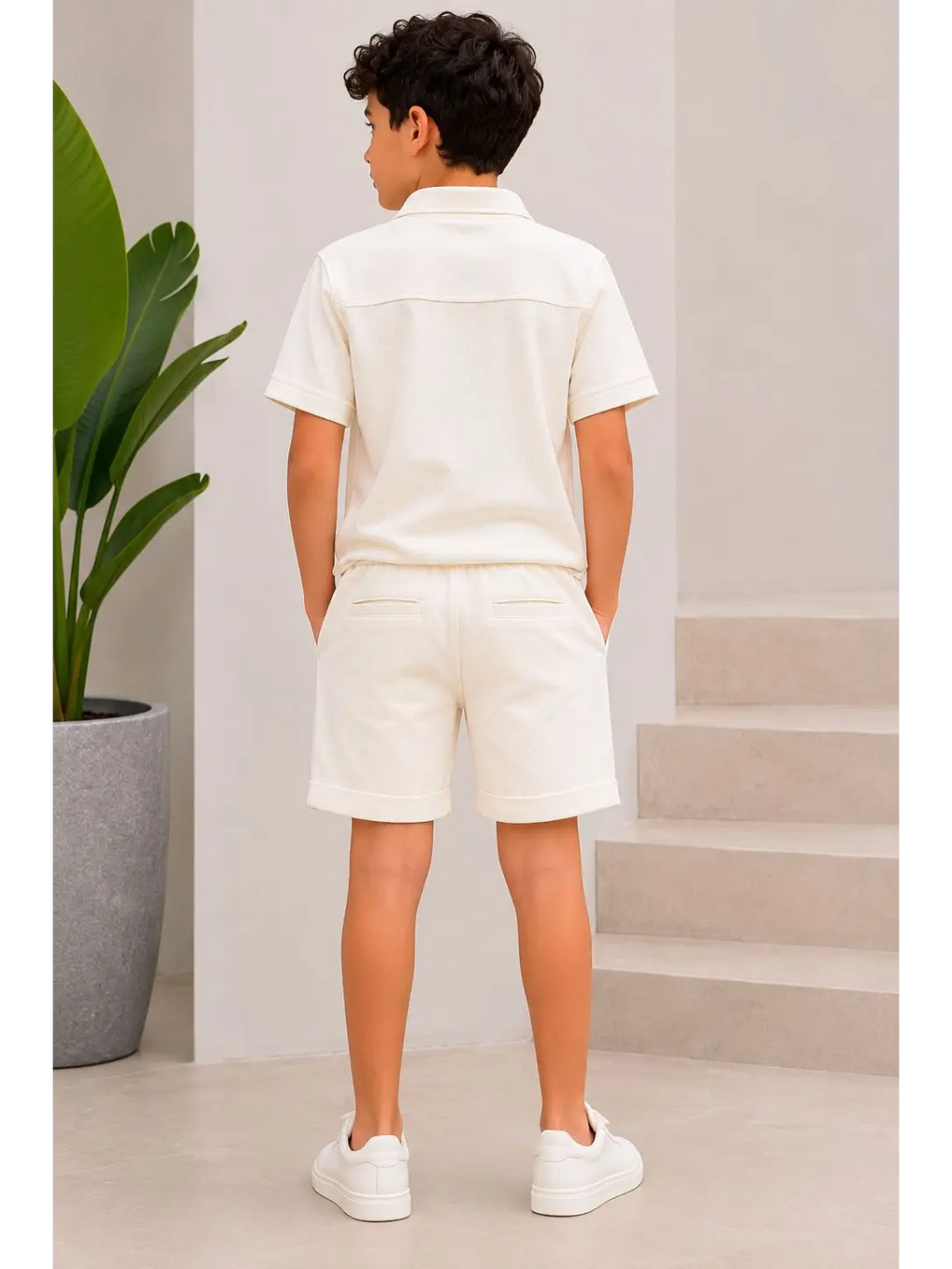 Little fresh gentleman cotton set