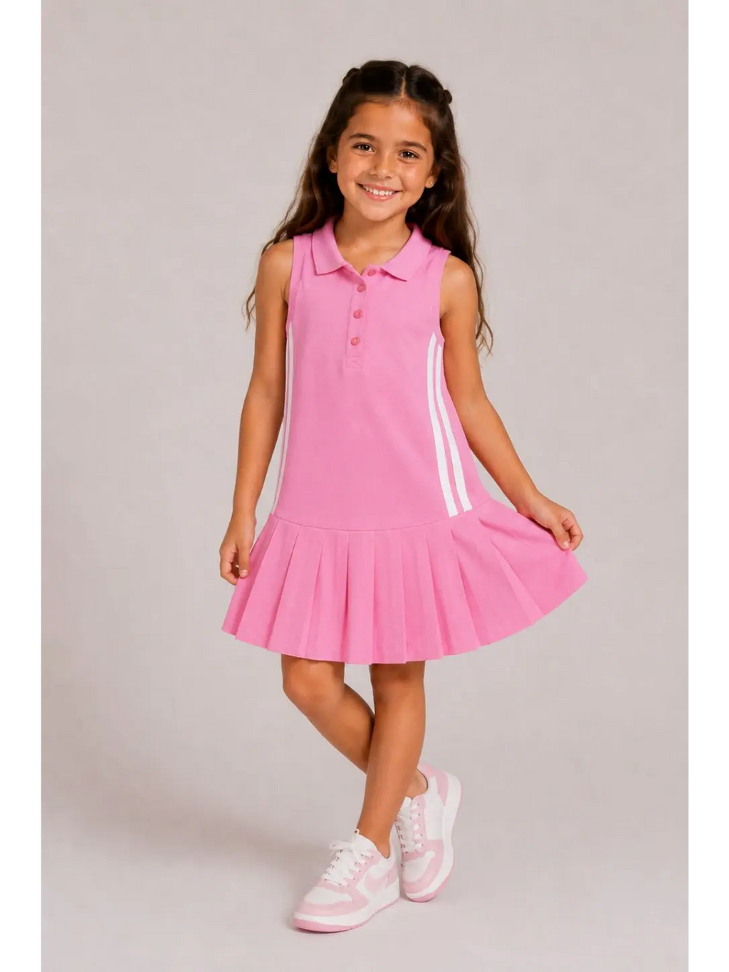 Twirl Pink Polo Dress