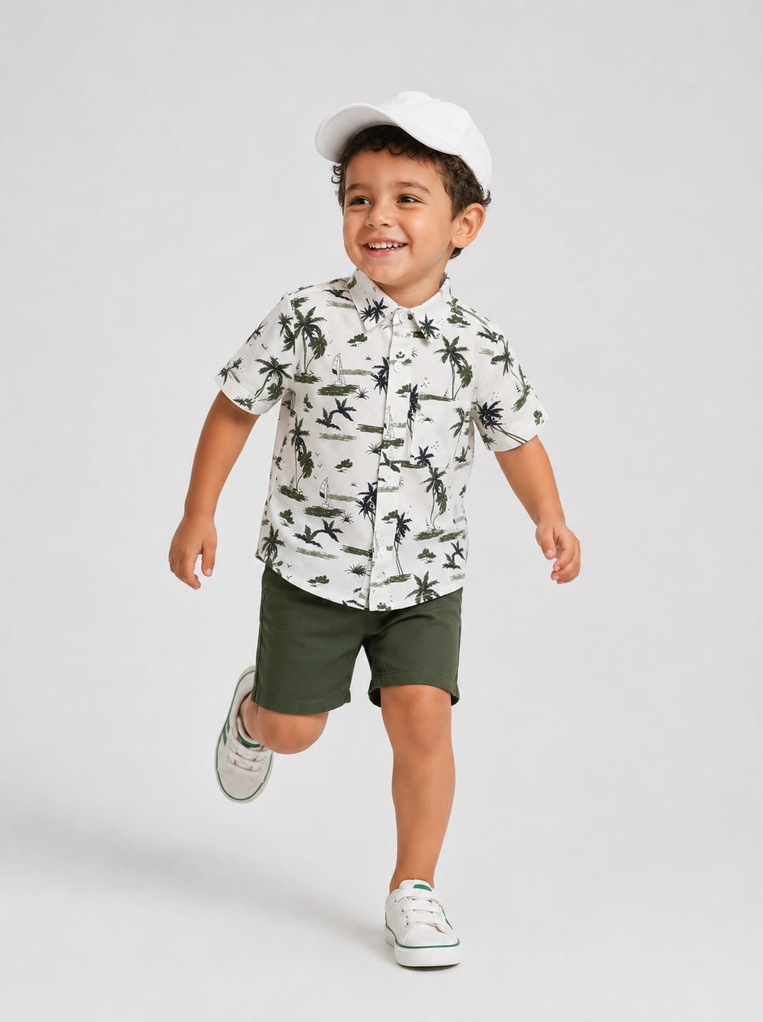 Dark green beach 2 pieces set