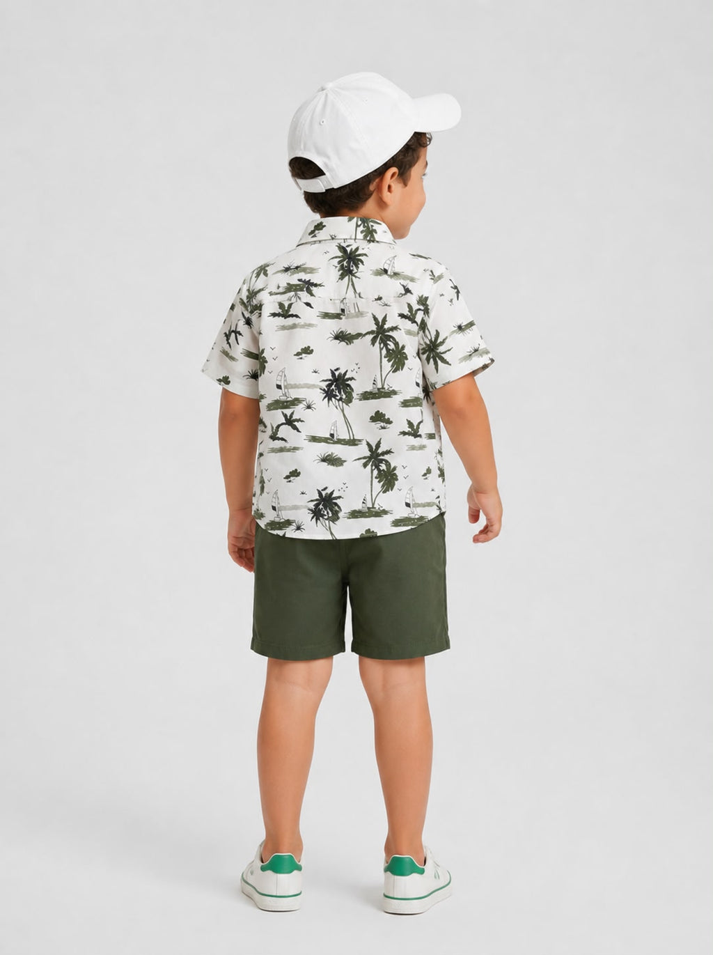 Dark green beach 2 pieces set