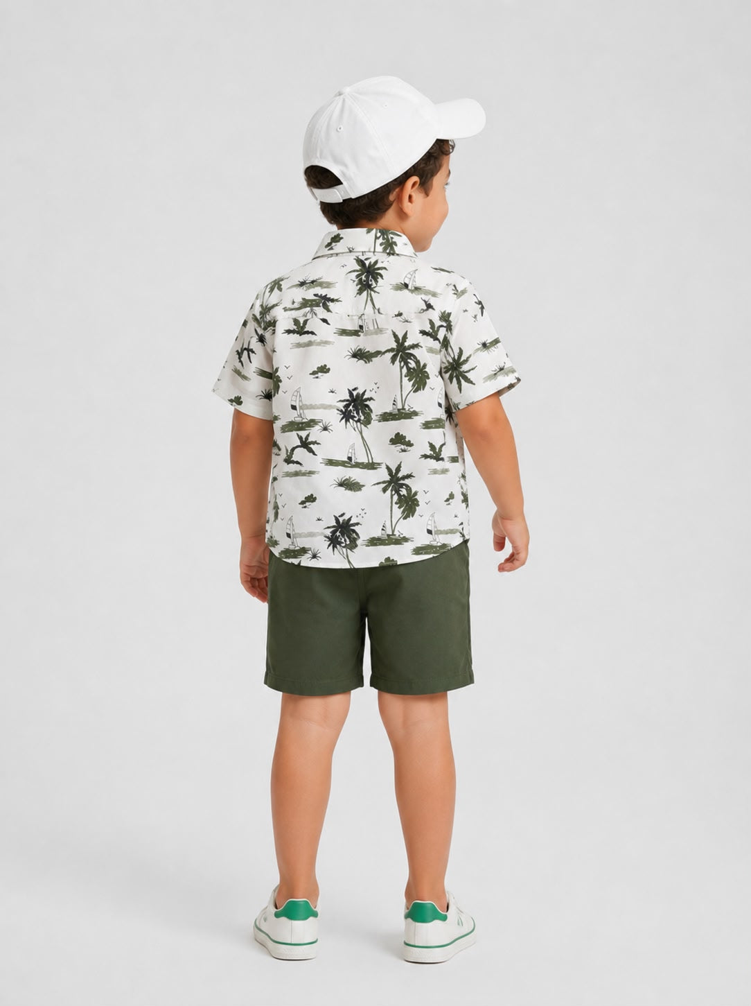 Dark green beach 2 pieces set