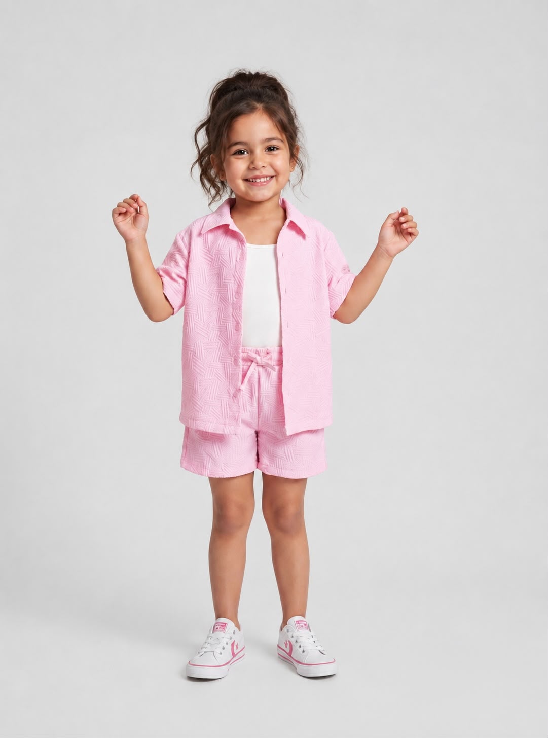 Bubblegum Pink Shorts Set