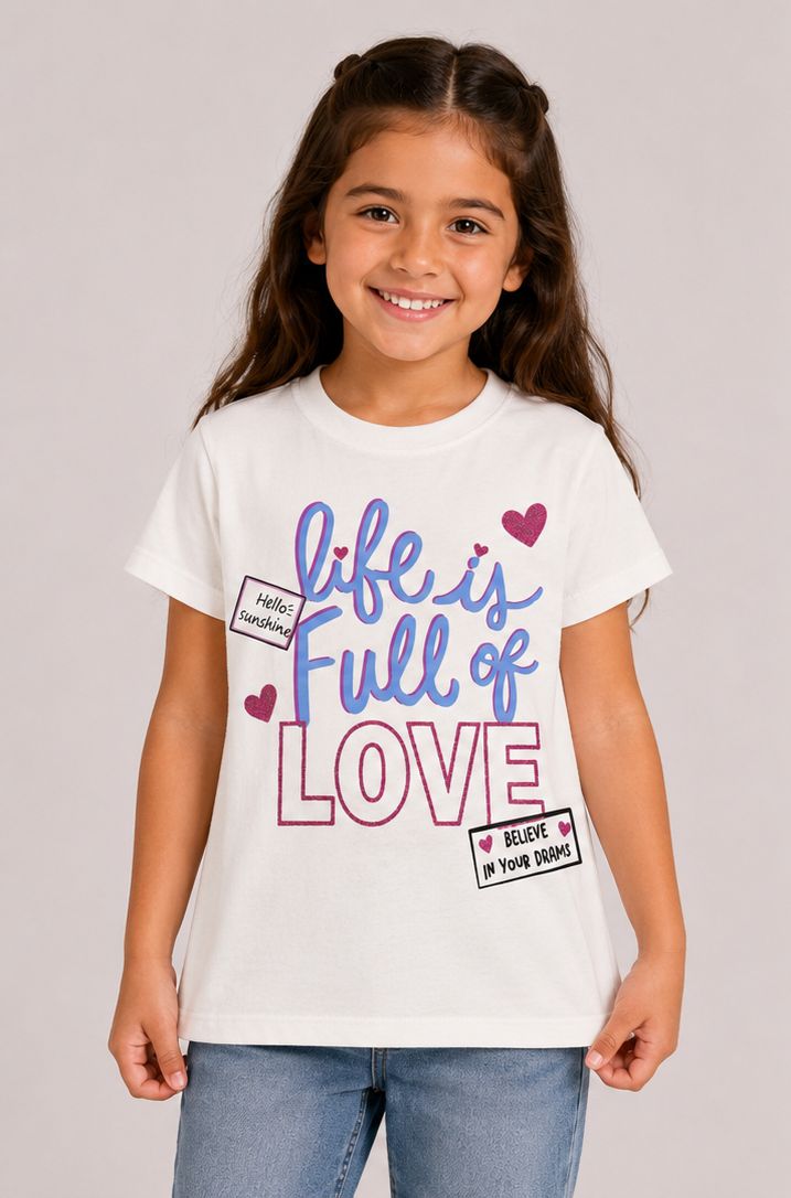 Cotton shirt life is fall of love