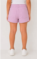 girls light purple summer shorts