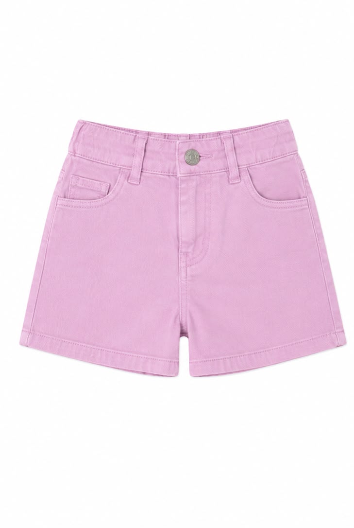 girls light purple summer shorts