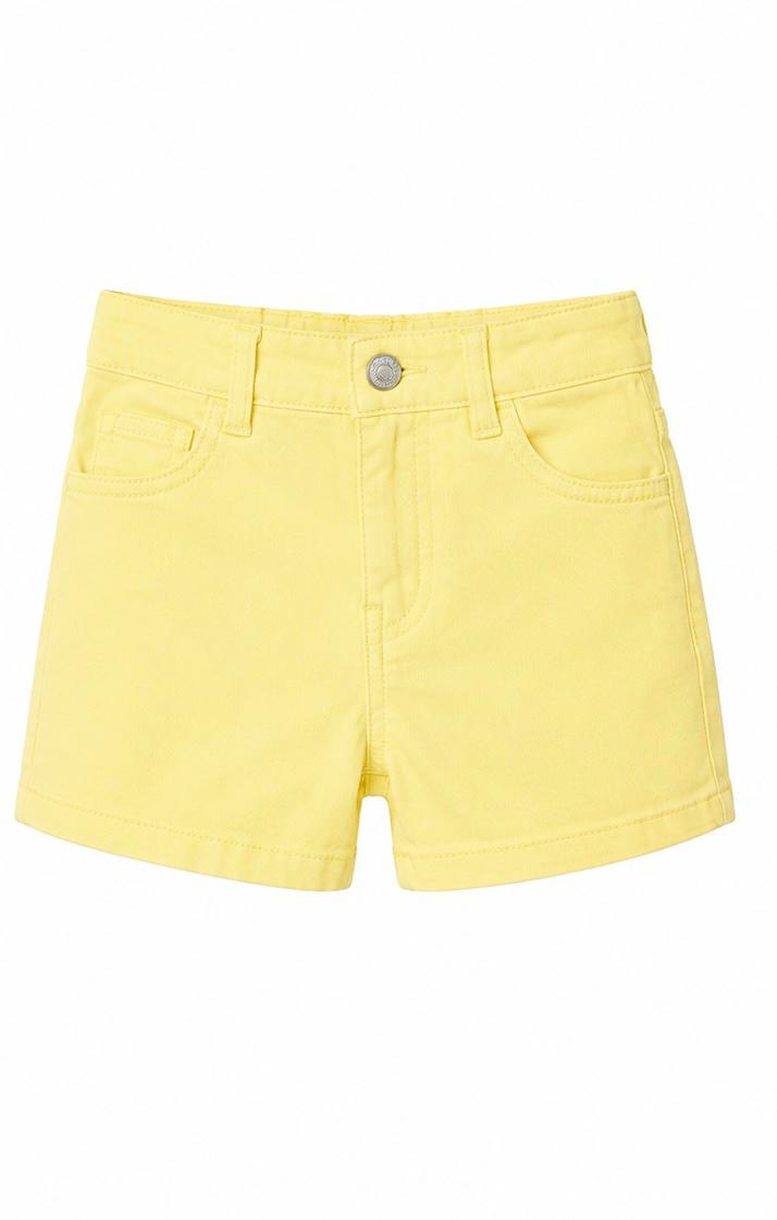 girls yellow summer shorts