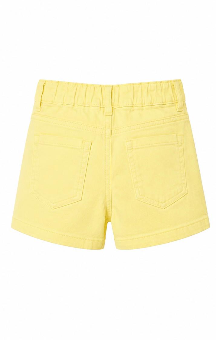 girls yellow summer shorts