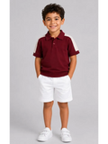 Burgundy Knit Polo Shirt