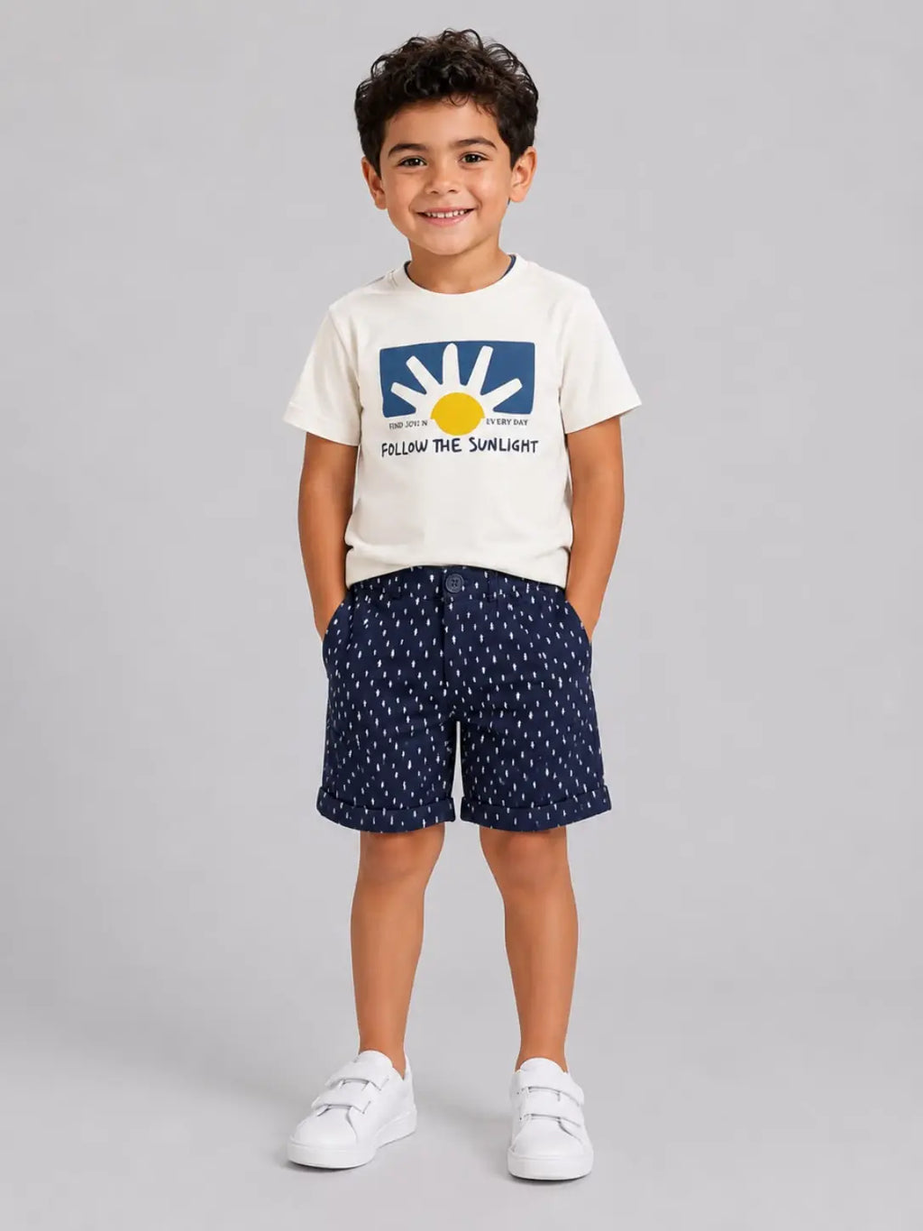 Sunlight Navy Shorts Set 2-pieces