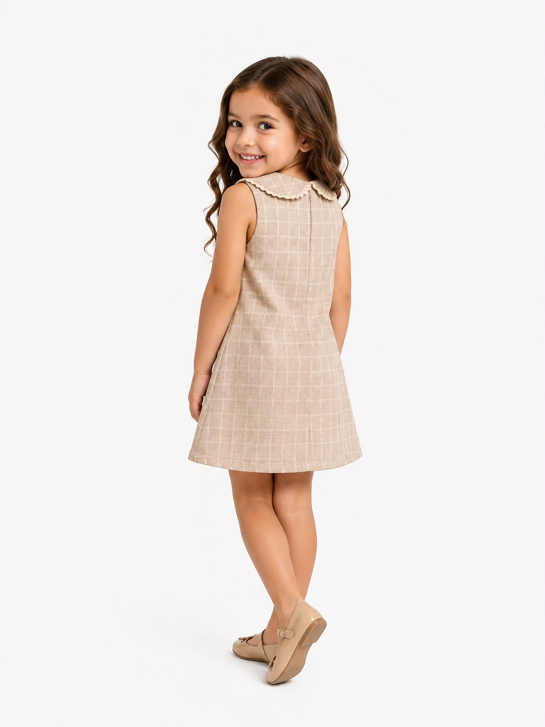 Shimmery Linen Bow Dress