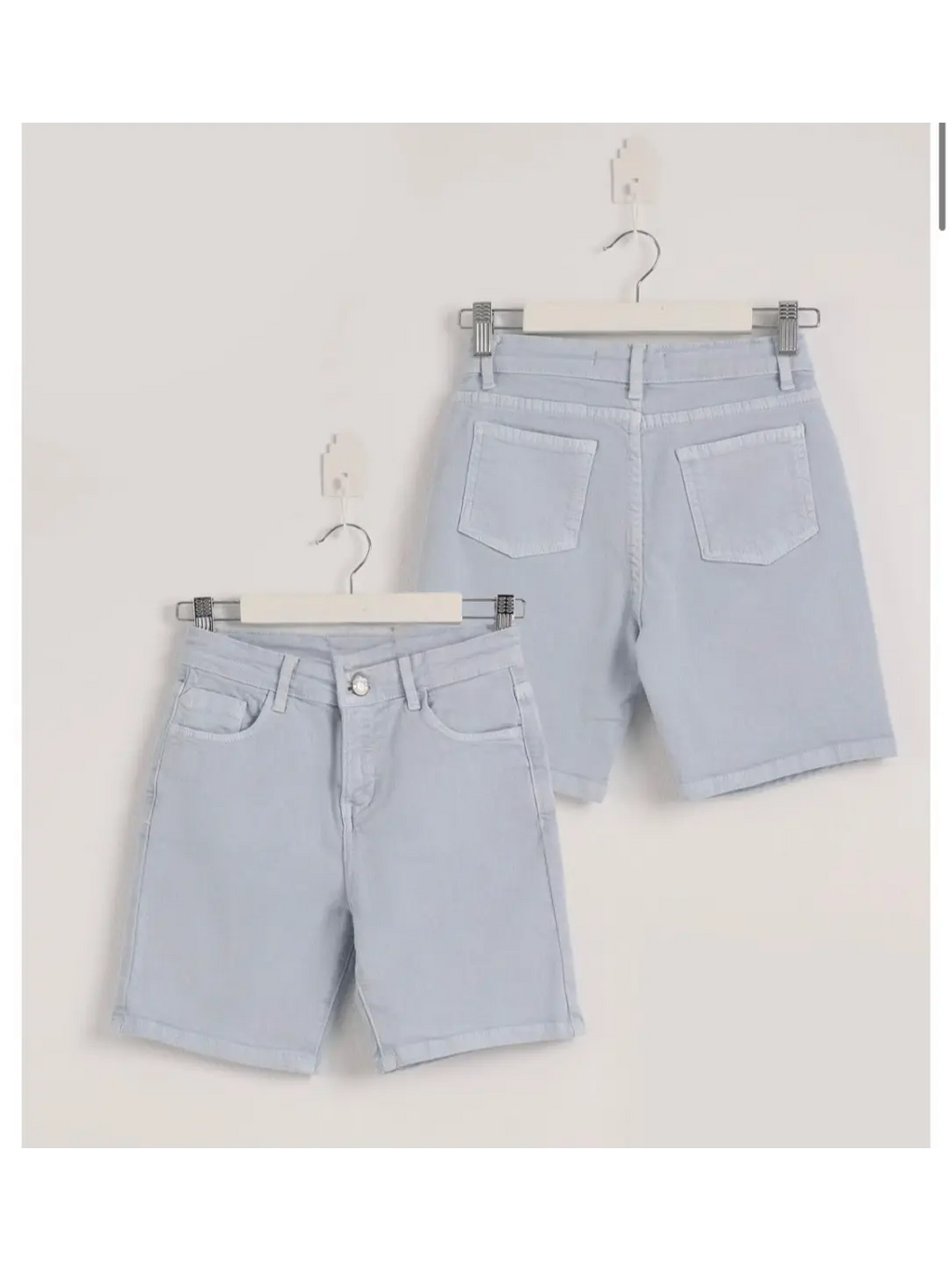 Baby-blue Light Denim Shorts