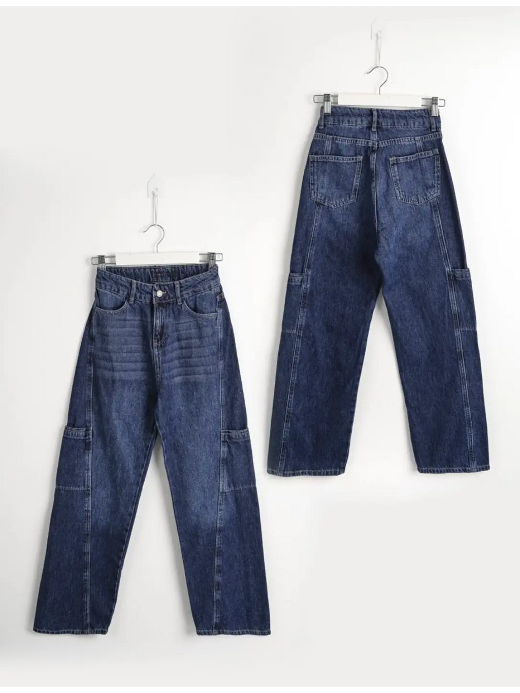 Midnight Cargo Wide Jeans