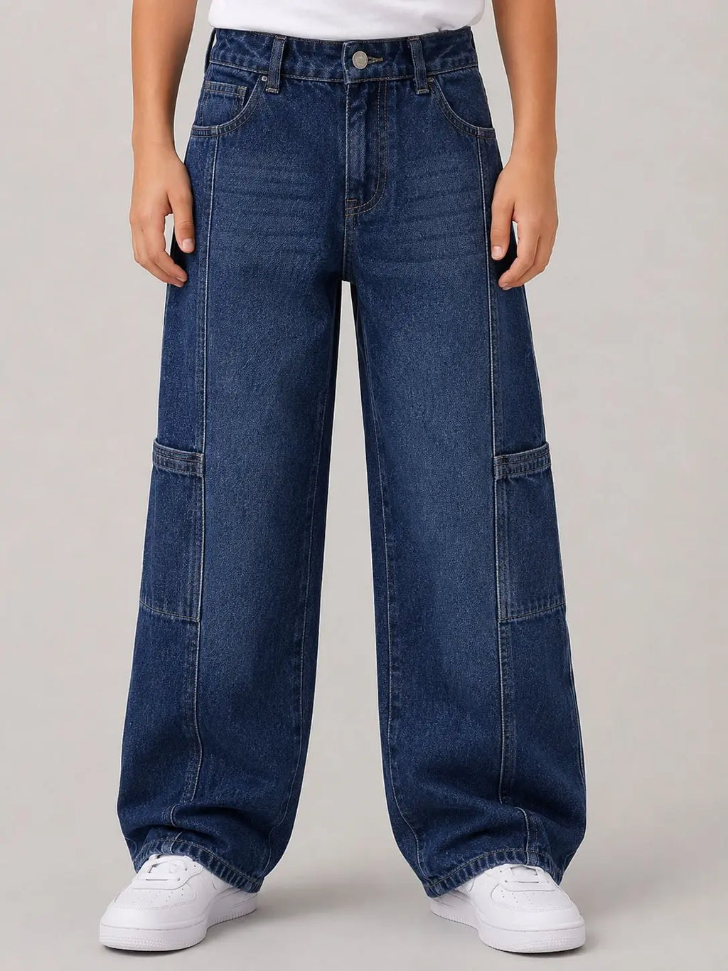 Midnight Cargo Wide Jeans