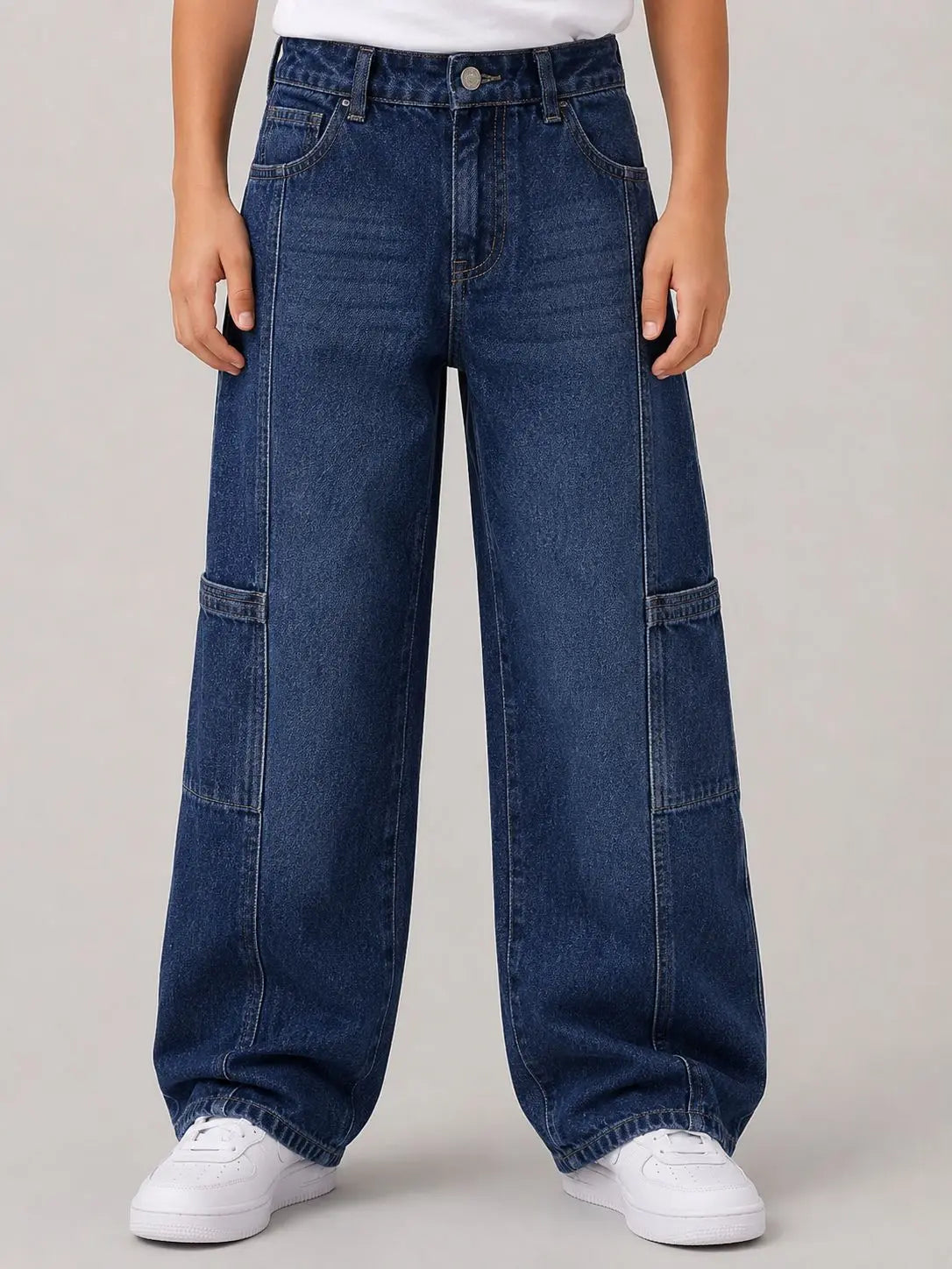 Midnight Cargo Wide Jeans