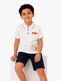 White beach polo shirt