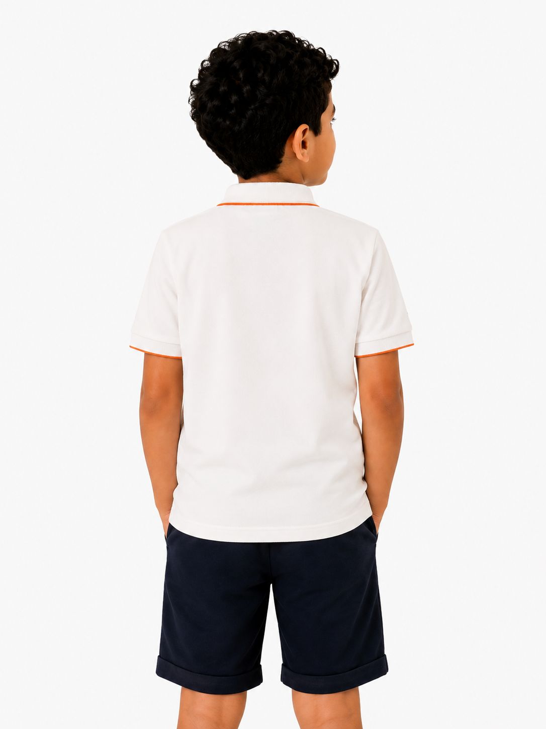 White beach polo shirt