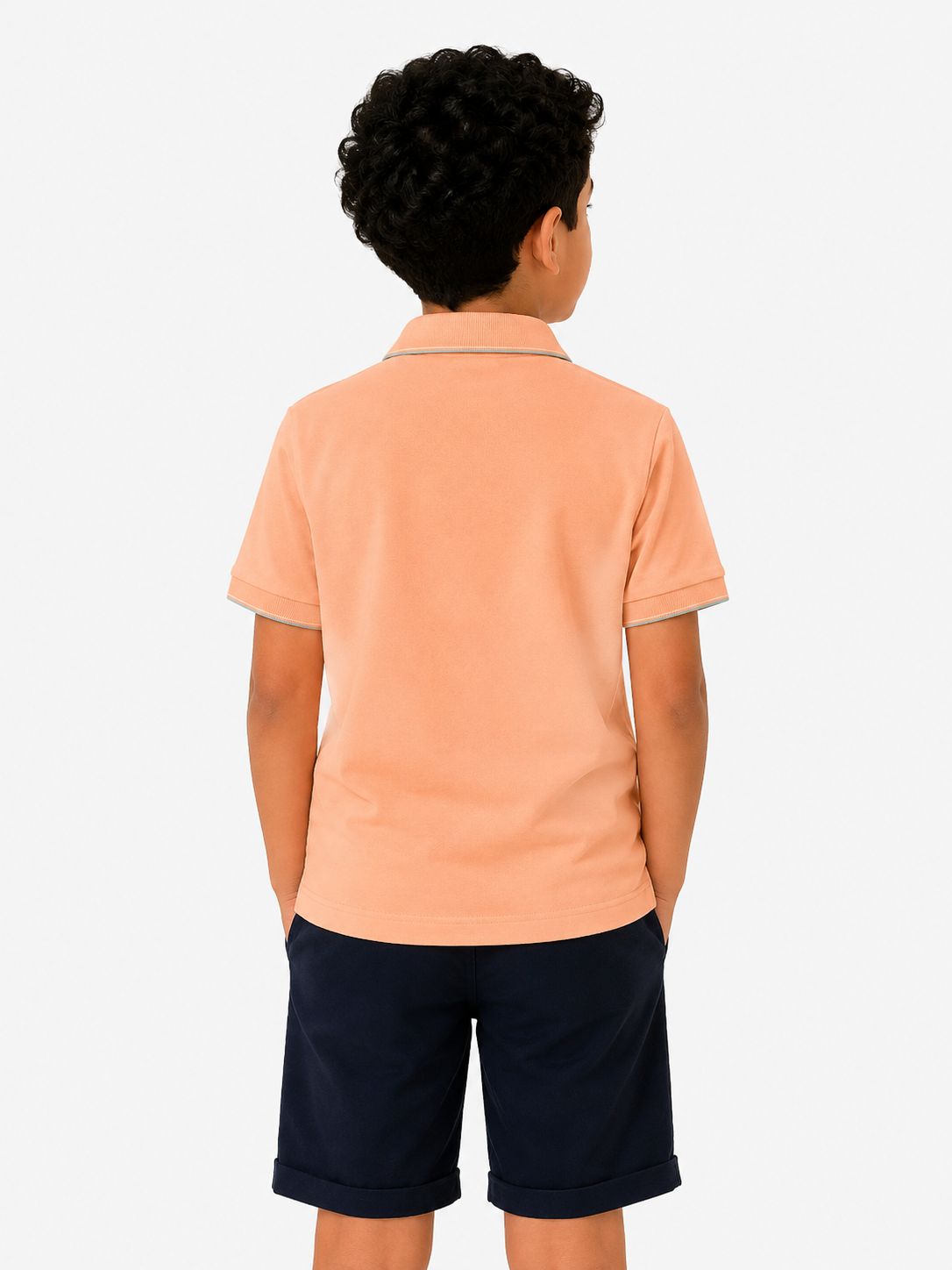 peach beach polo shirt