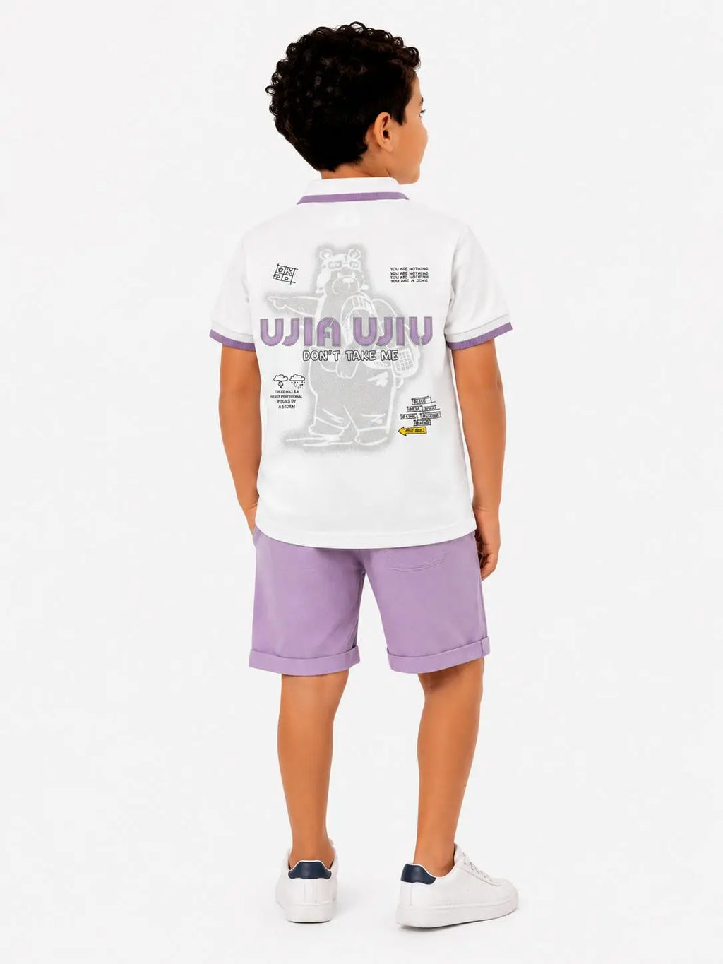 Lilac pop polo cotton shirt