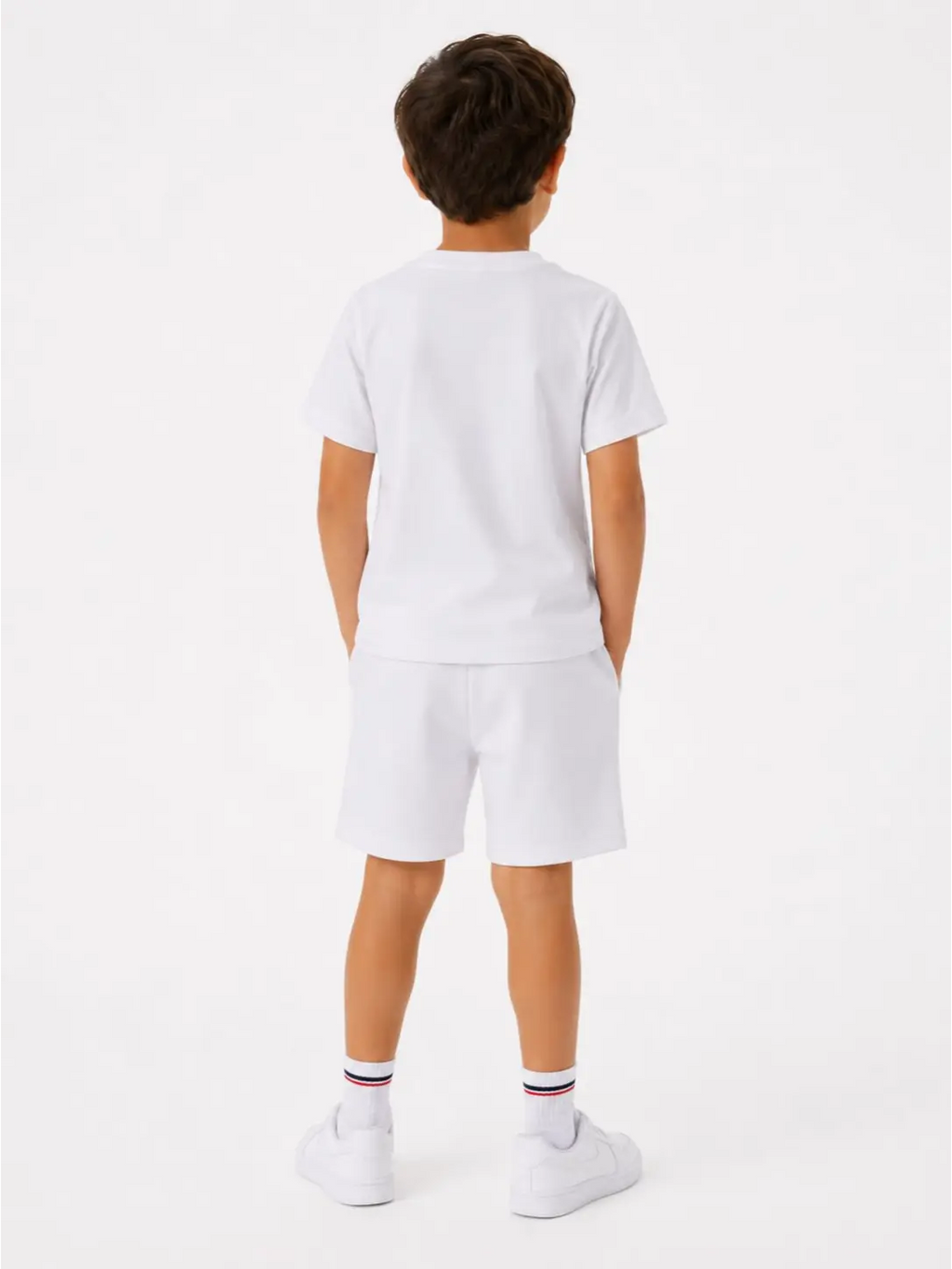 Boys White cotton Summer Set