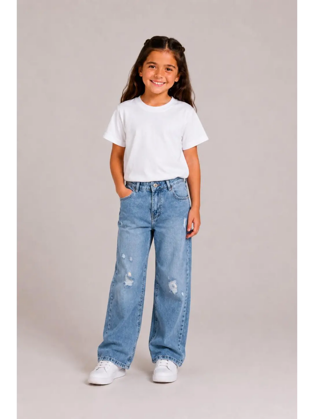 Girls Baggy Denim Jeans