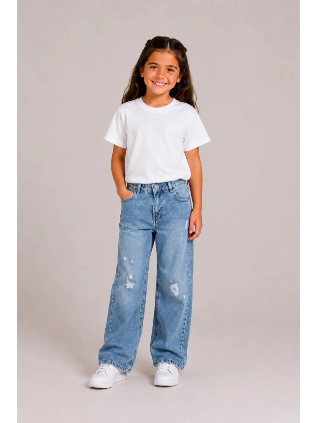 Girls Baggy Denim Jeans