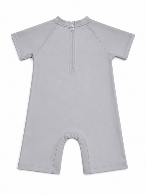 Boys Shark Surfing Swimsuit with Back Zipper