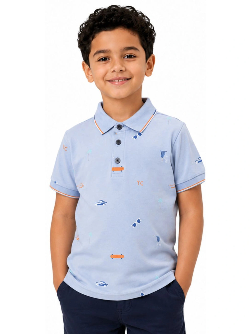 Sky Ride Polo cotton Shirt