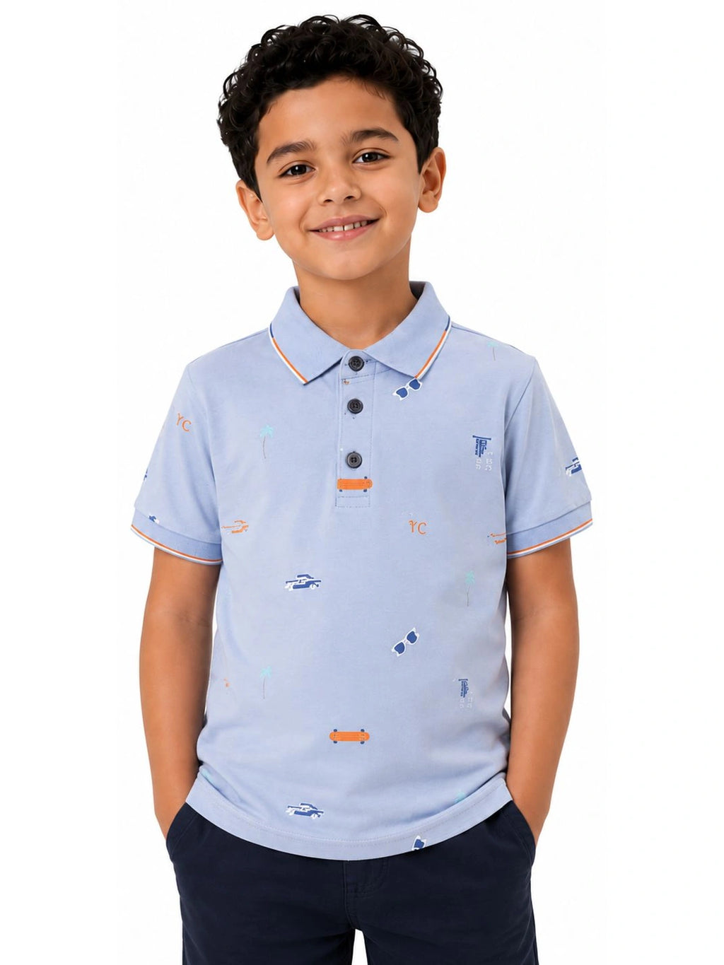 Sky Ride Polo cotton Shirt