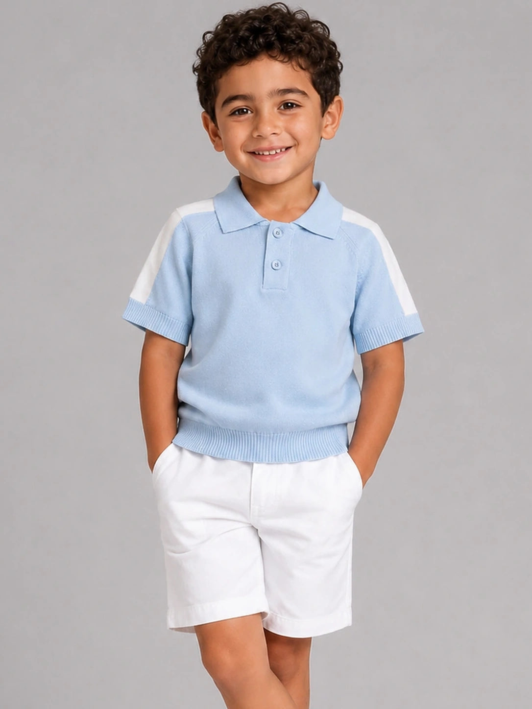 Baby blue boys shirt
