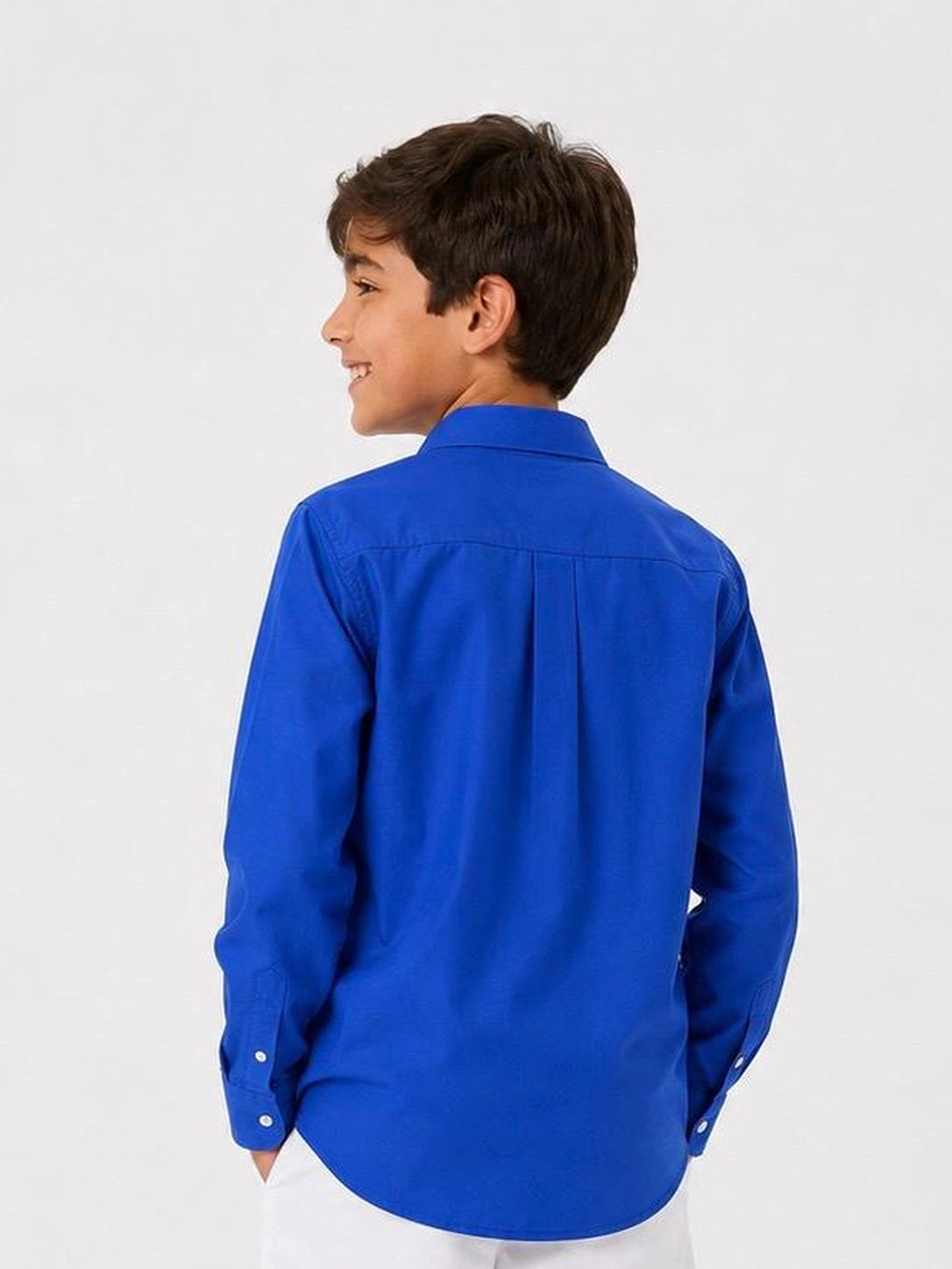 Royal Blue Button-Up Shirt