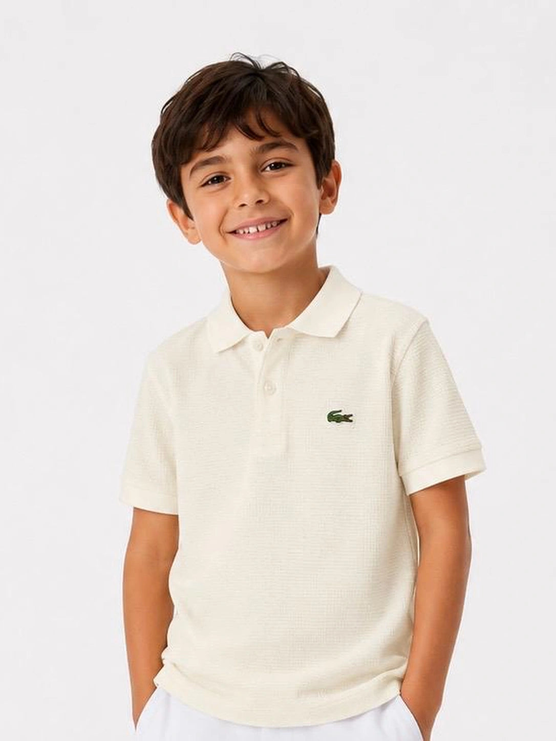 Off-white polo shirt