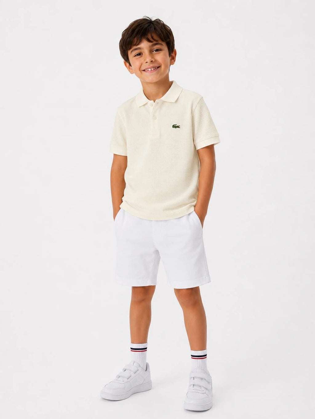 Off-white polo shirt