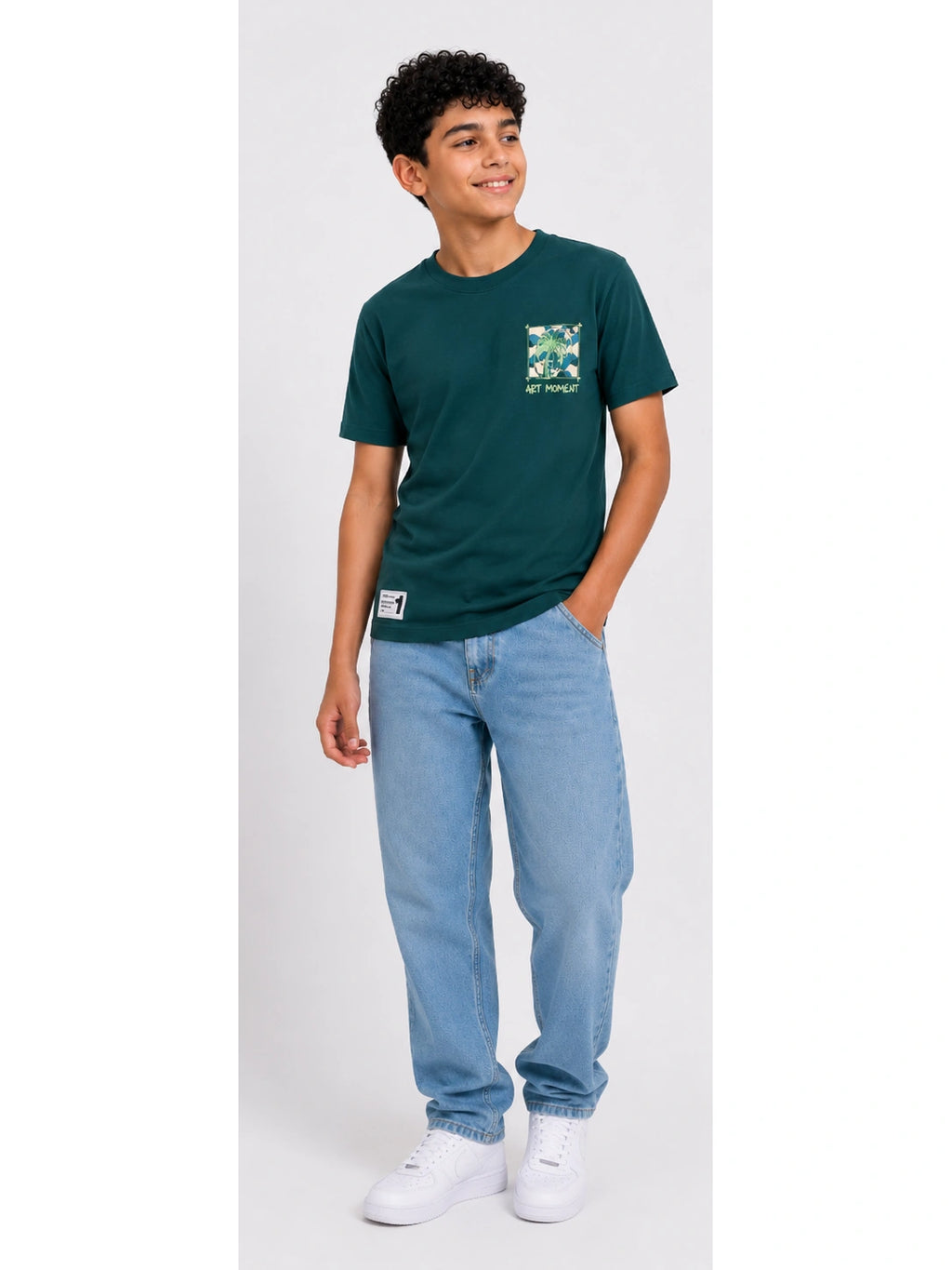 Dark green art Moment Graphic T-Shirt