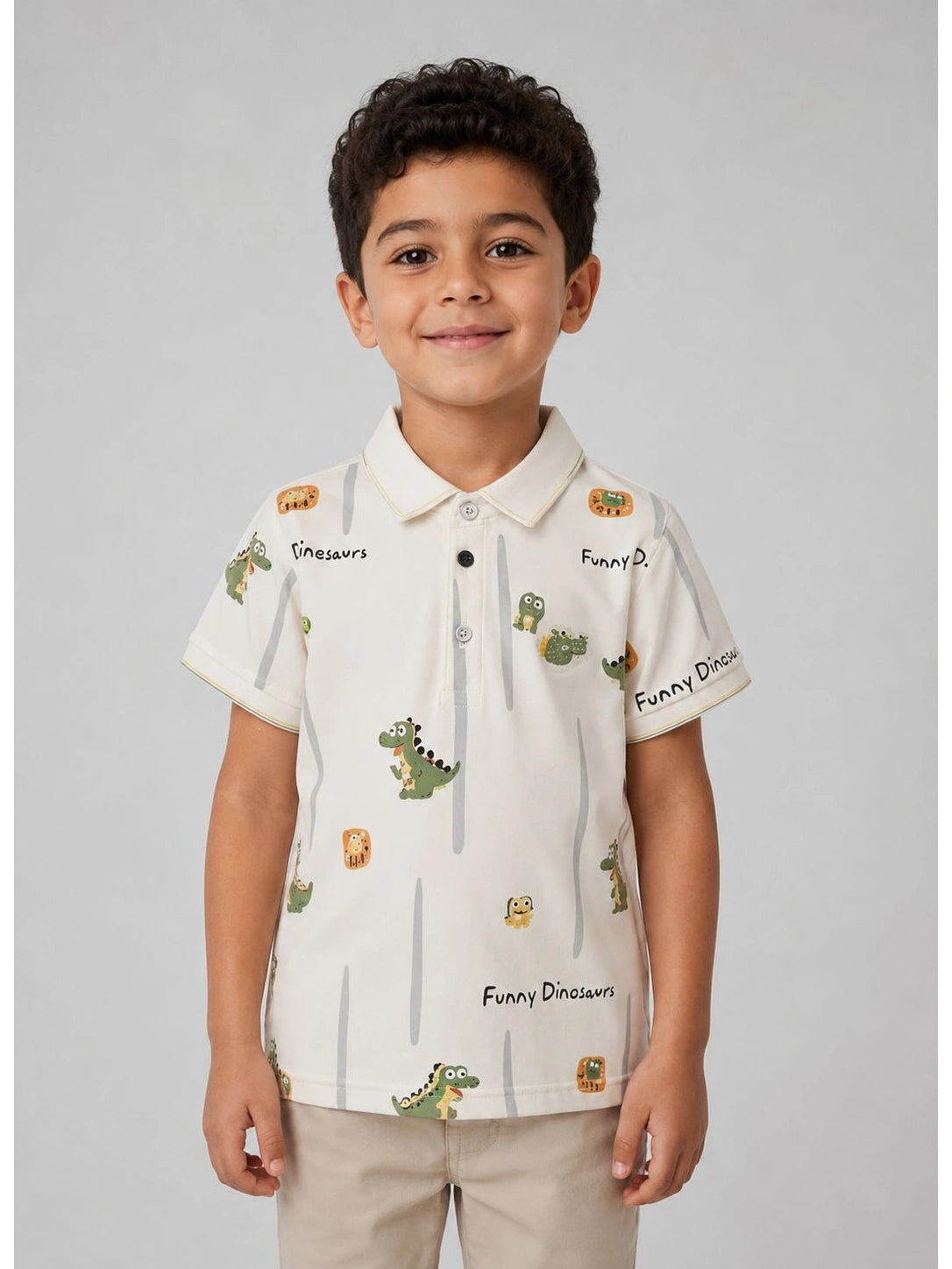 Little Dino Polo cotton shirt