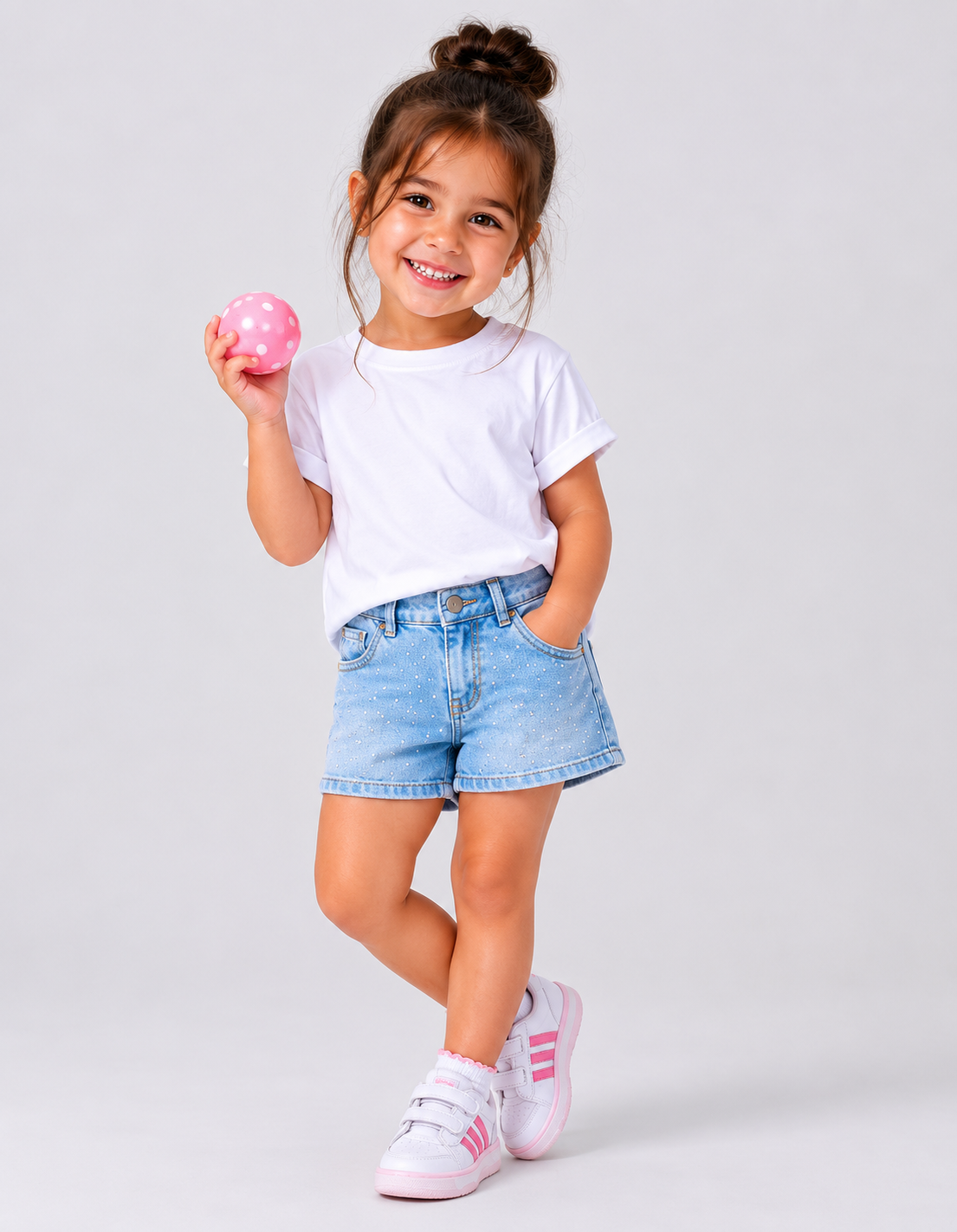 Sparkle denim short