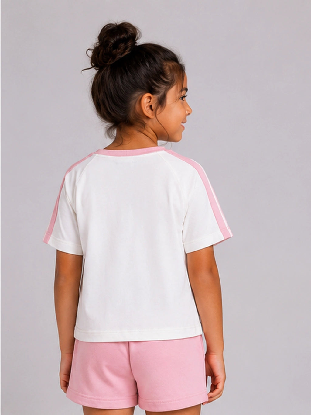 Girls Girrafe cotton oversized t-shirt