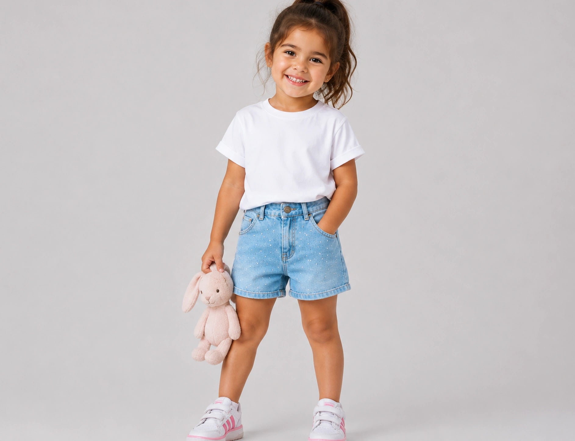 Sparkle denim short