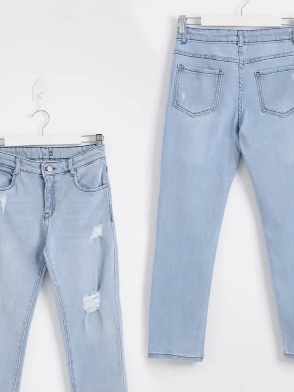 Sky blue light skinny jeans