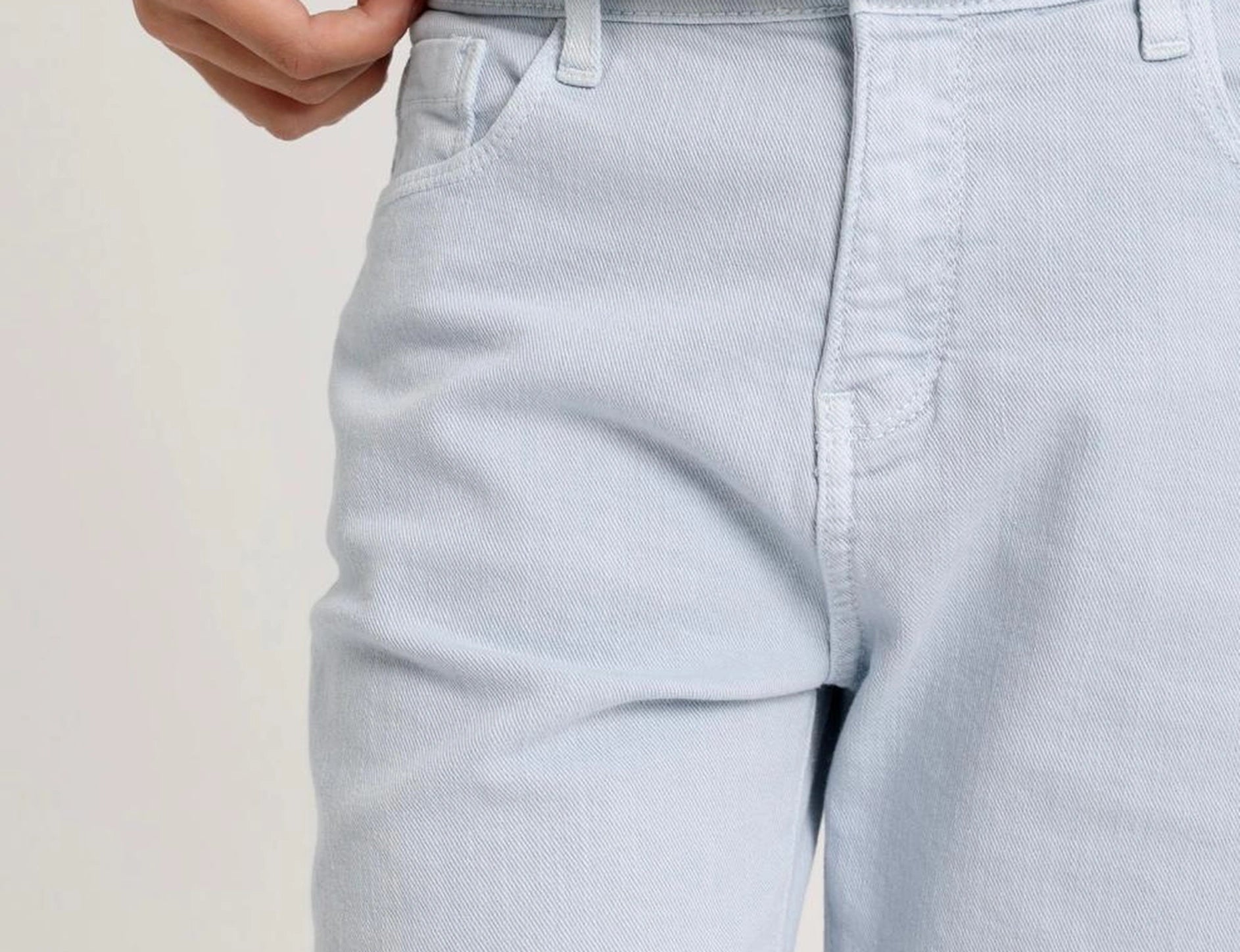 Baby-blue Light Denim Shorts