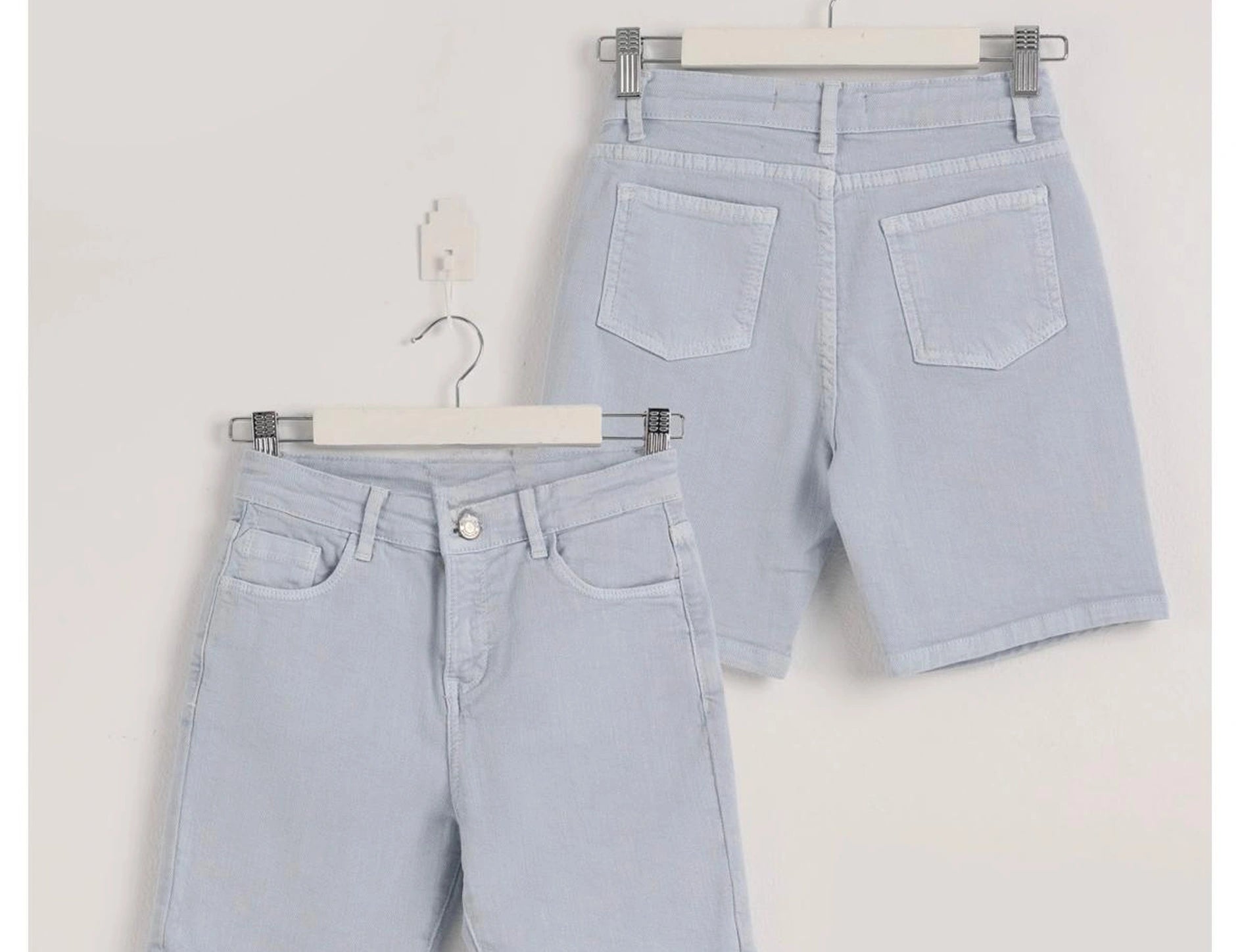 Baby-blue Light Denim Shorts