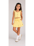 Yellow Ruffle Skirt Set